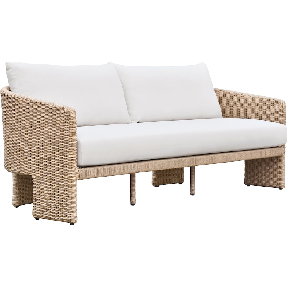 shorefront cream tan outdoor sofa   