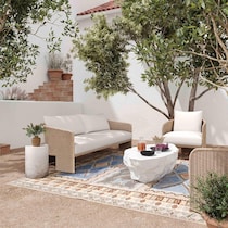 shorefront cream tan outdoor sofa   