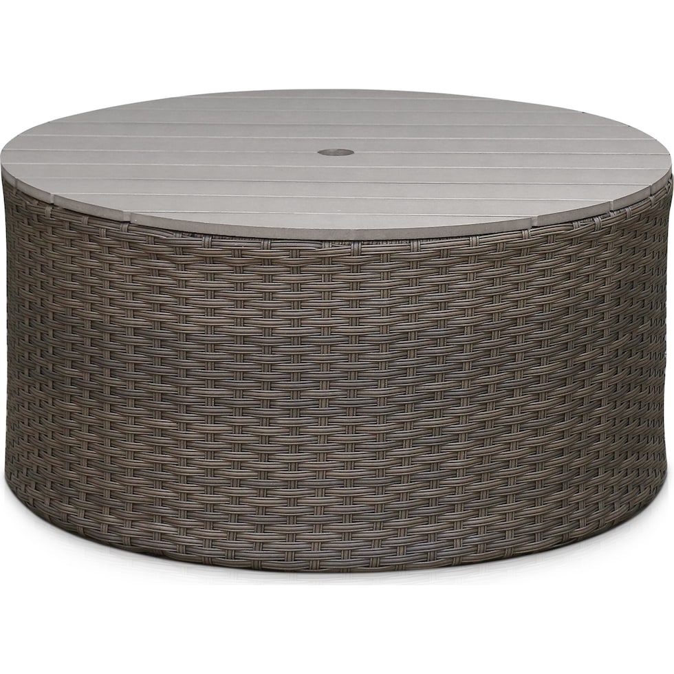 shoreline gray outdoor coffee table   