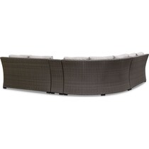 shoreline gray outdoor sectional set   