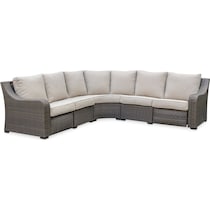 shoreline gray outdoor sectional   