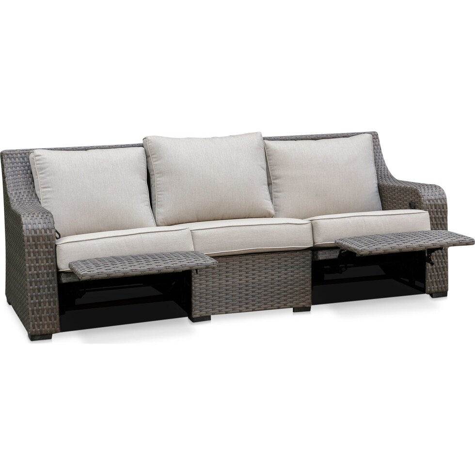 shoreline gray outdoor sofa set   