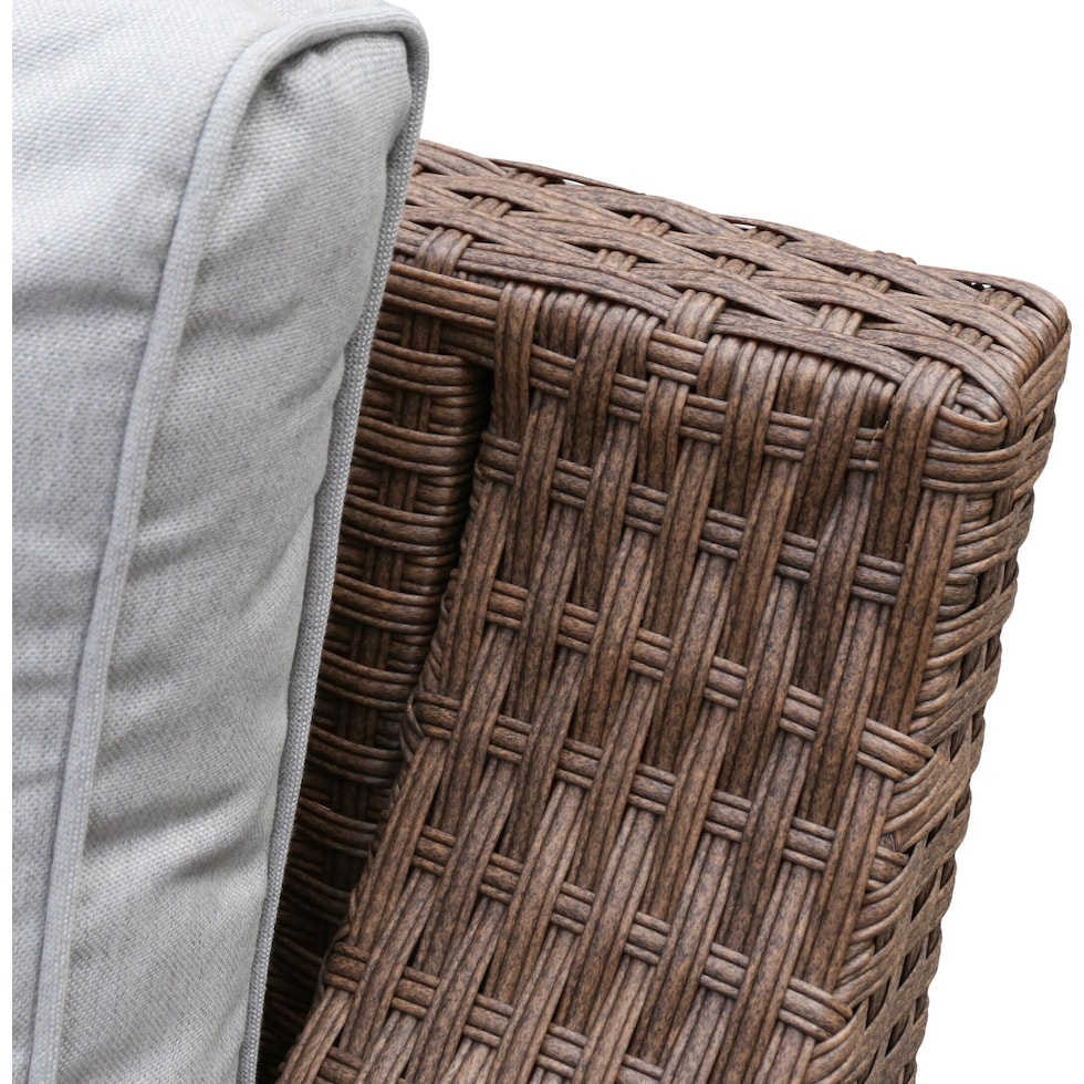 shoreline pecan outdoor sectional   