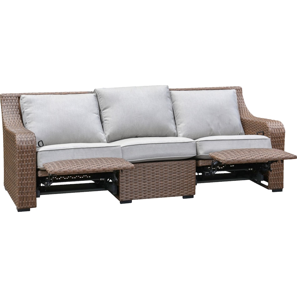 shoreline pecan outdoor sofa set   