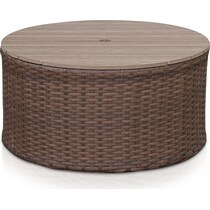 shoreline pecan outdoor sofa set   