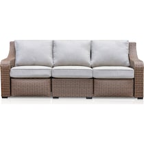 shoreline pecan outdoor sofa   