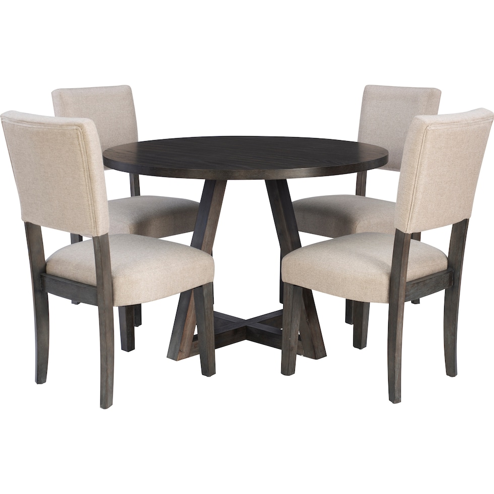 shyla dark brown  pc dining room   