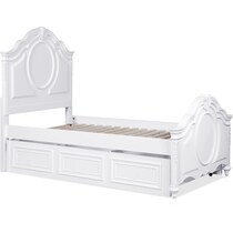 shyla white twin bed with storage   