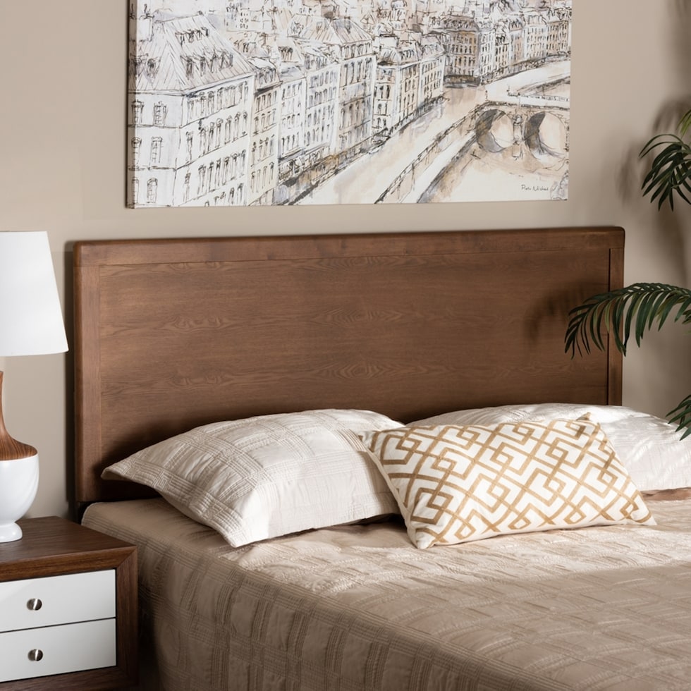 sibyl dark brown full headboard   