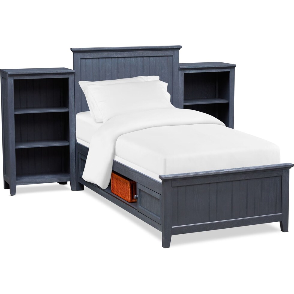 sidney blue  pc full bedroom   