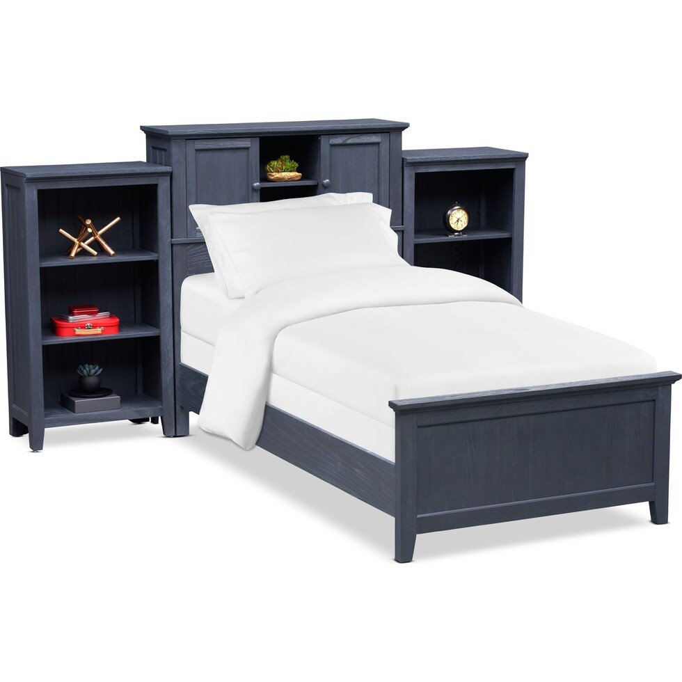 sidney blue  pc full bedroom   