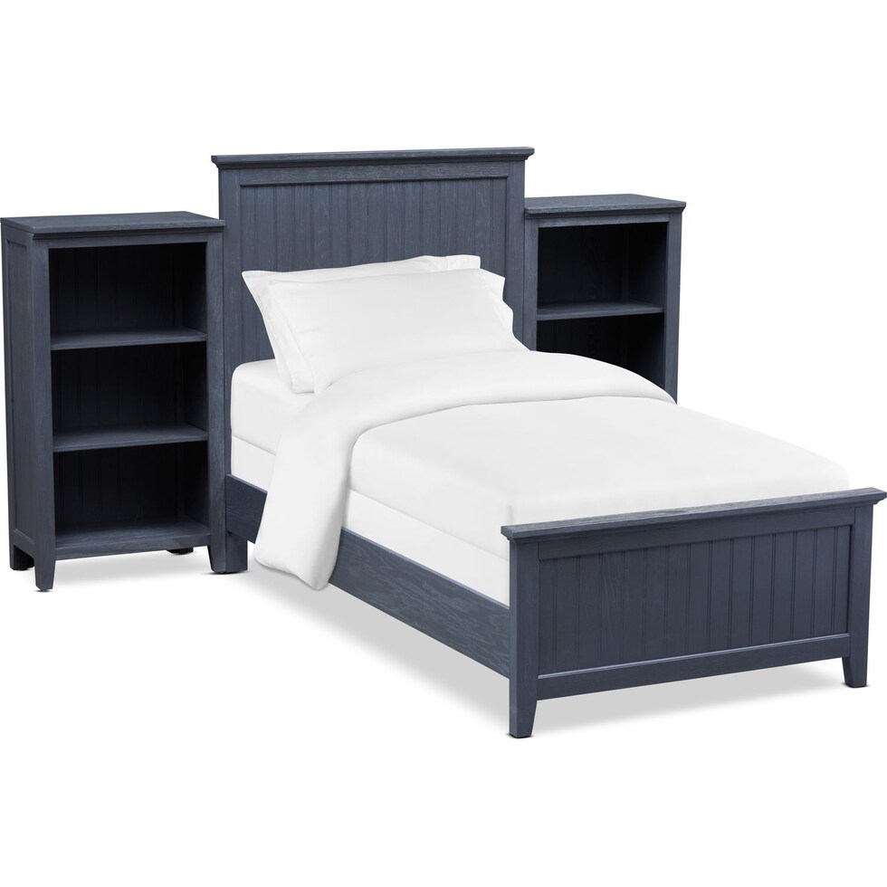 sidney blue  pc full bedroom   