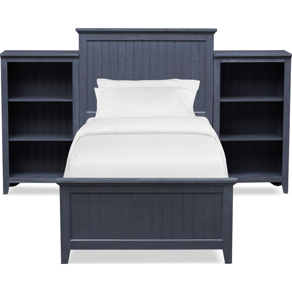 sidney blue  pc twin bedroom   