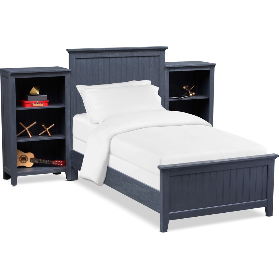 sidney blue  pc twin bedroom   