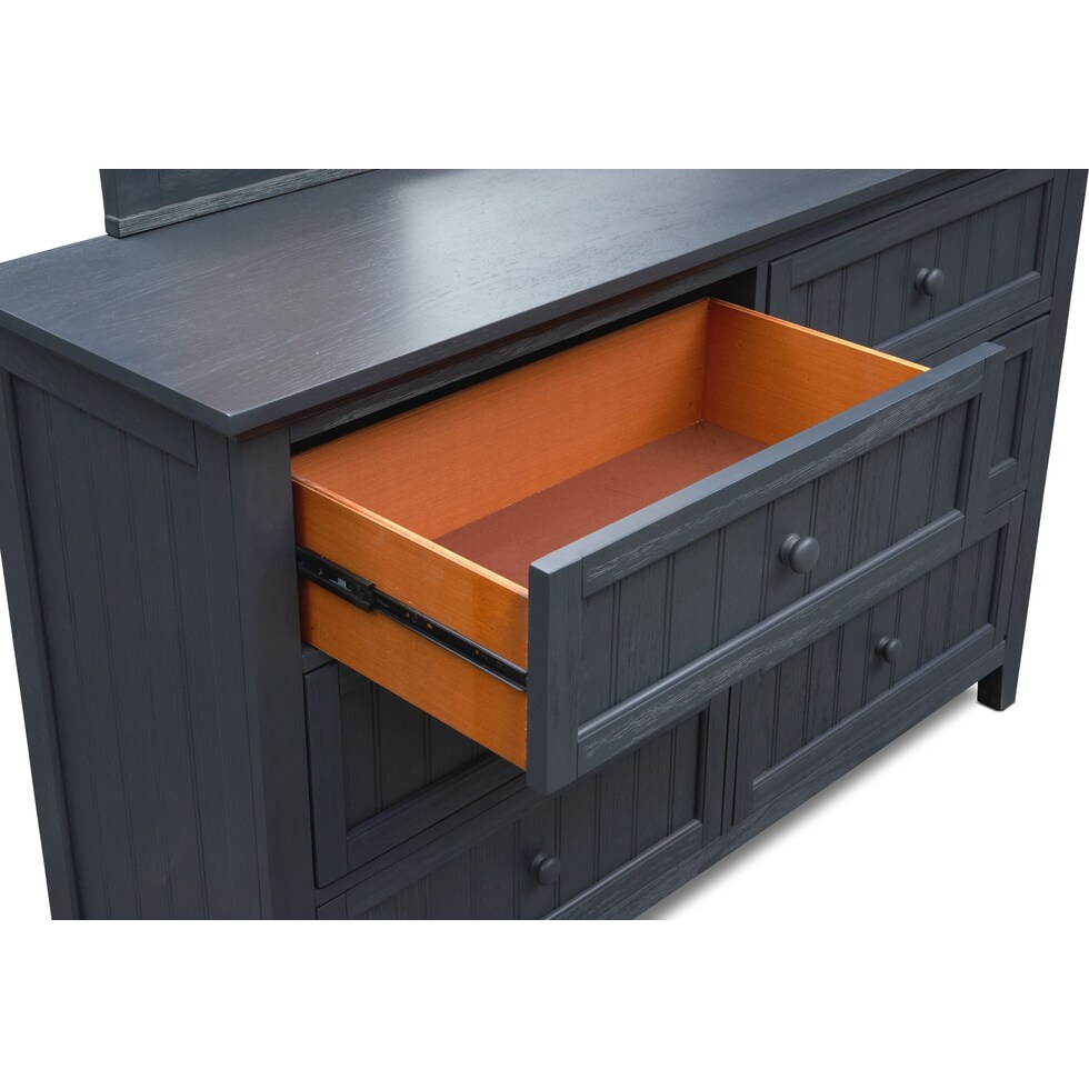 sidney blue dresser & mirror   