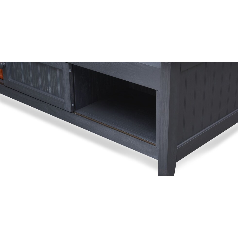 sidney blue full bed w storage   