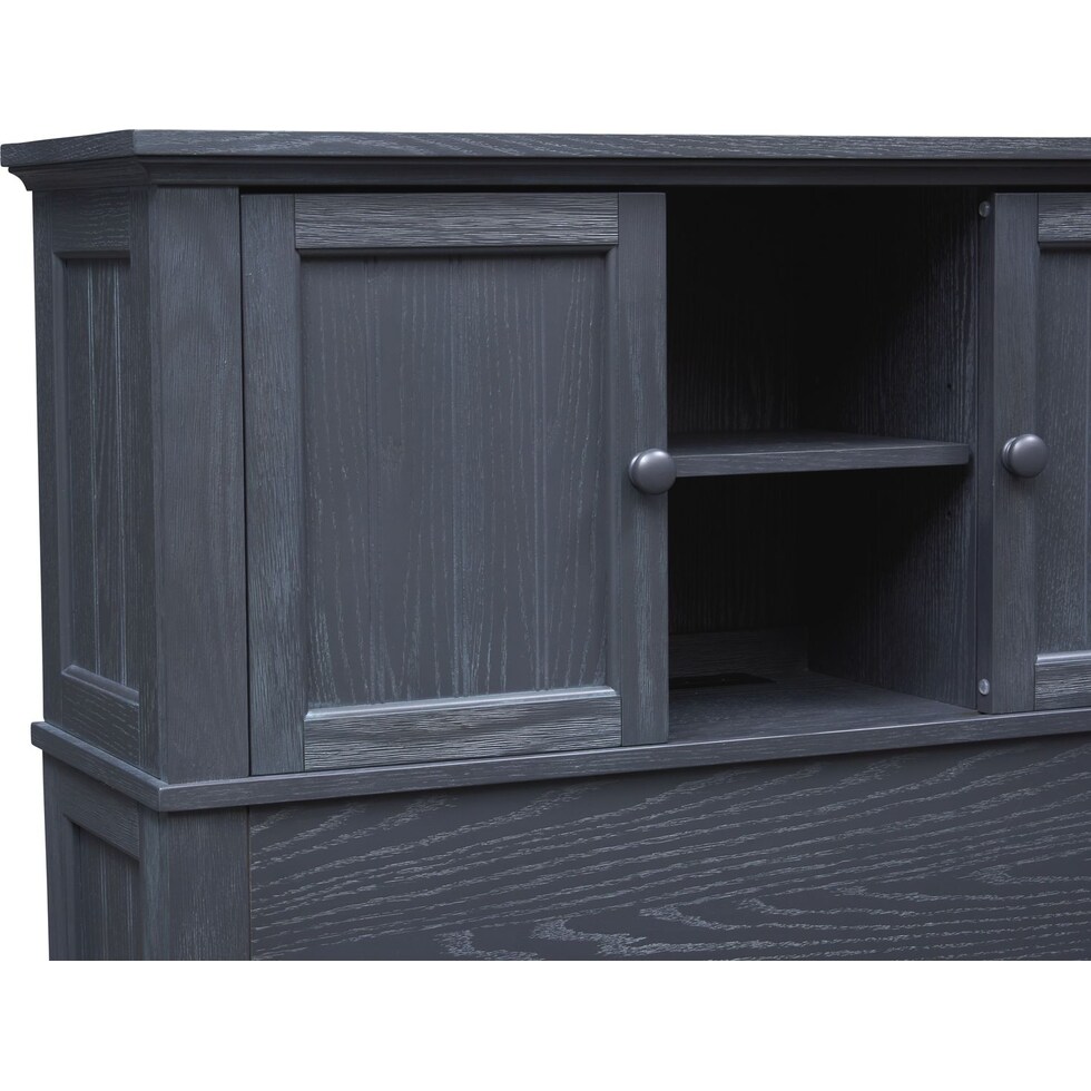 sidney blue full bookcase bed   