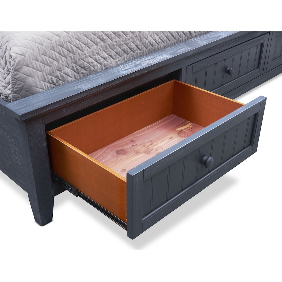 sidney blue twin lounge bed   