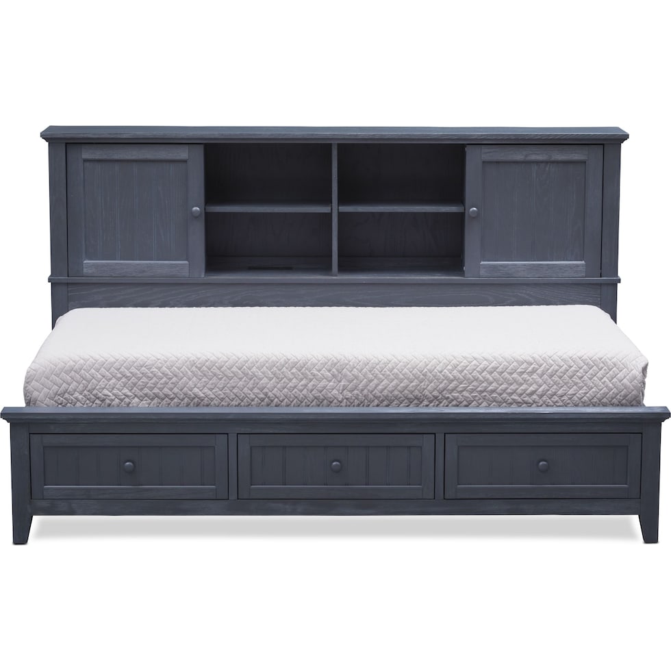 sidney blue twin lounge bed   