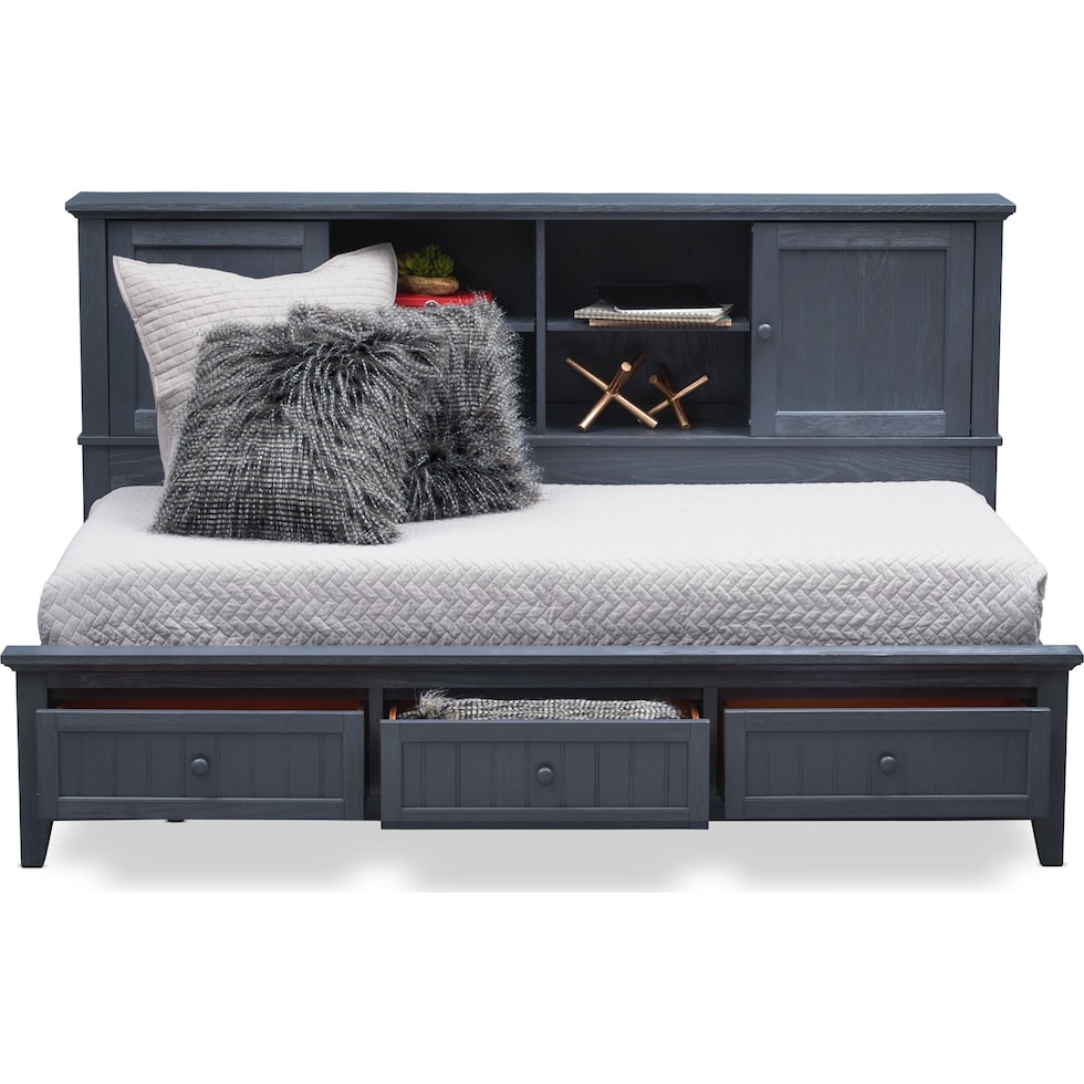 sidney blue twin lounge bed   