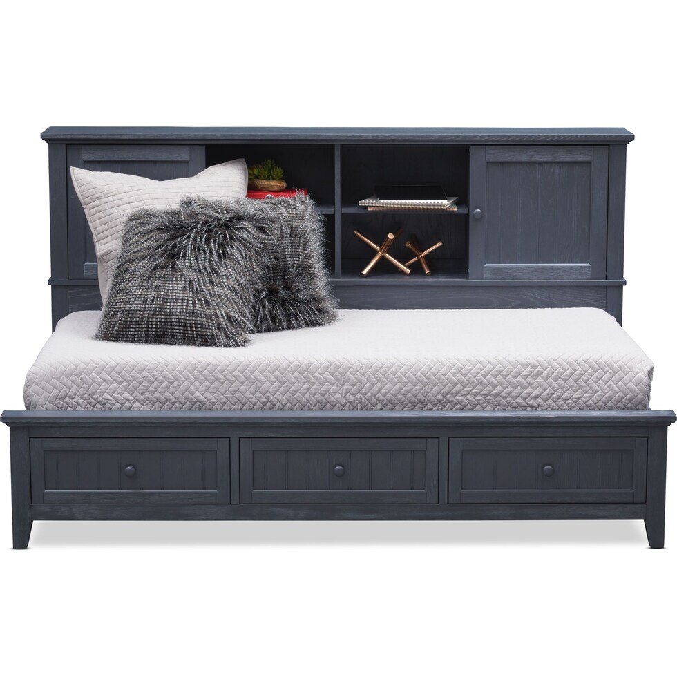 sidney blue twin lounge bed   