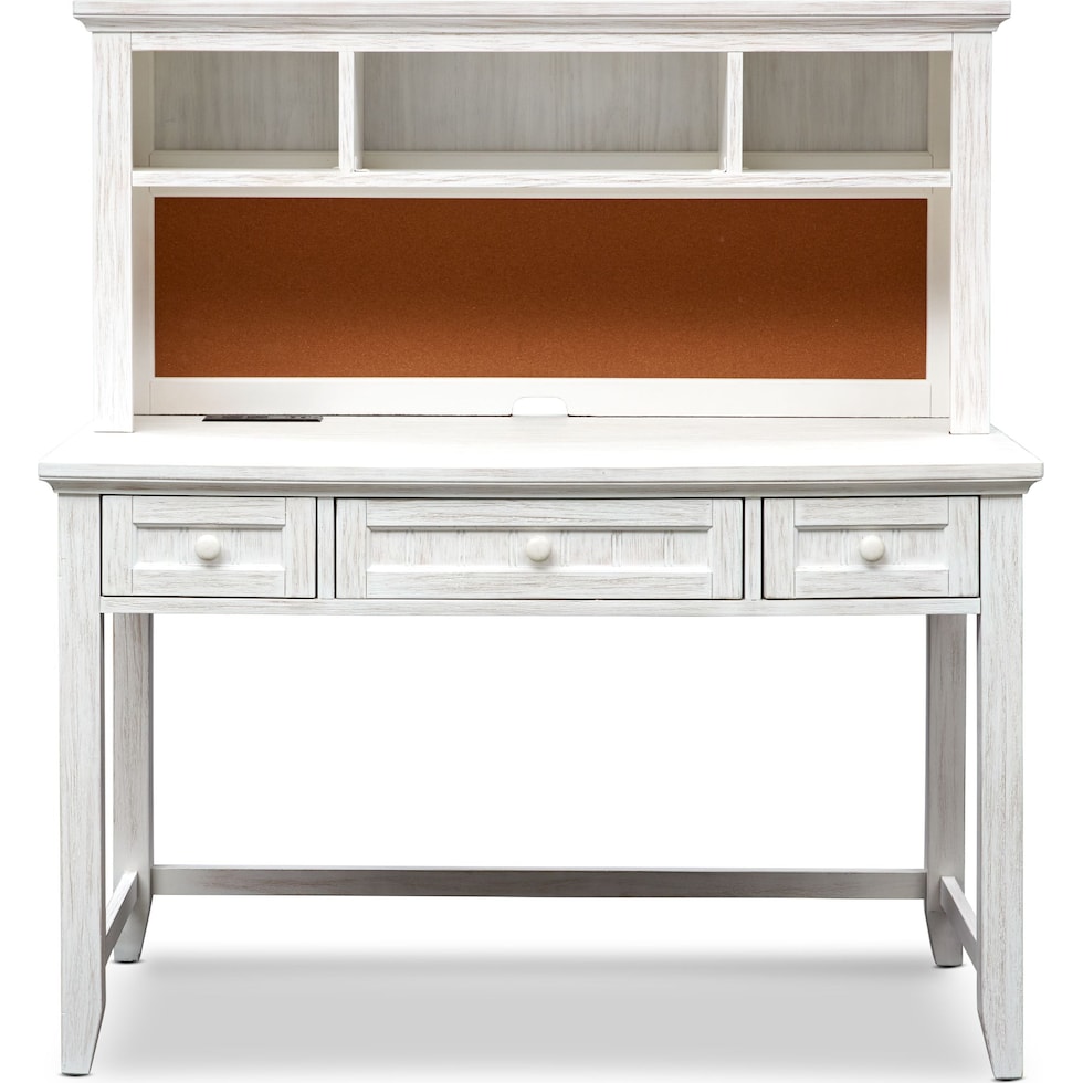 sidney white desk & hutch   