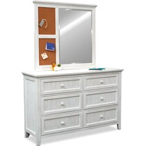 sidney white dresser & mirror   