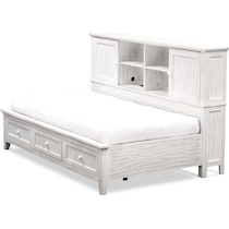sidney white full lounge bed   