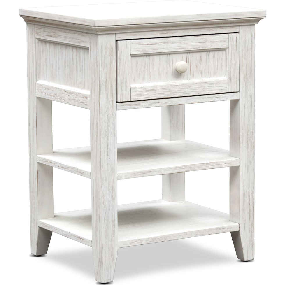 sidney white nightstand   