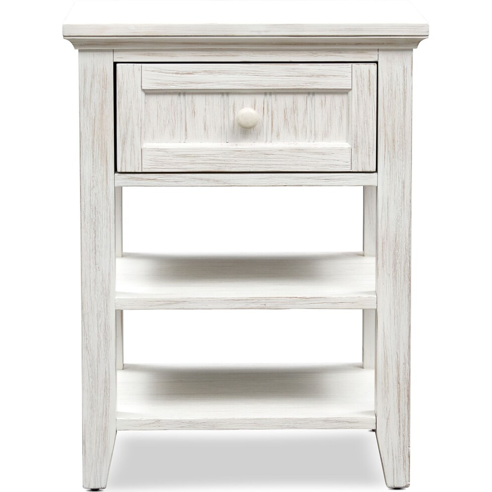 sidney white nightstand   