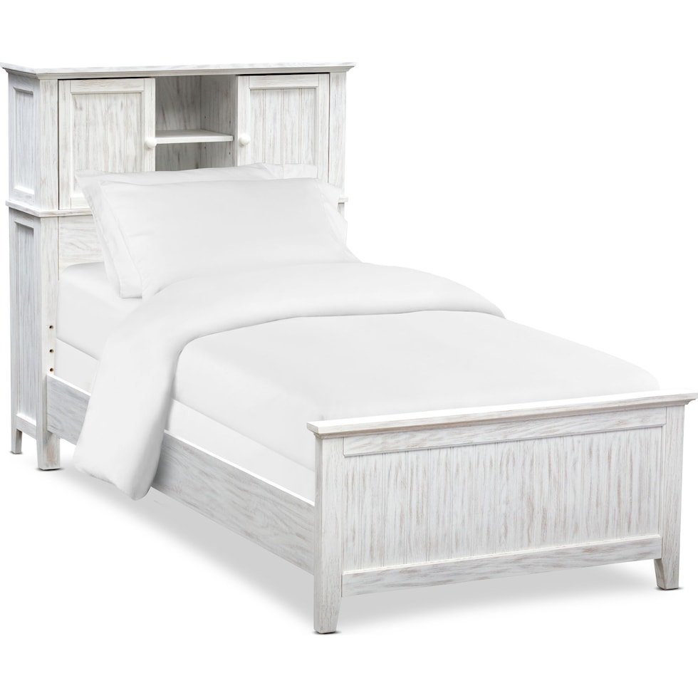 sidney white twin bed   