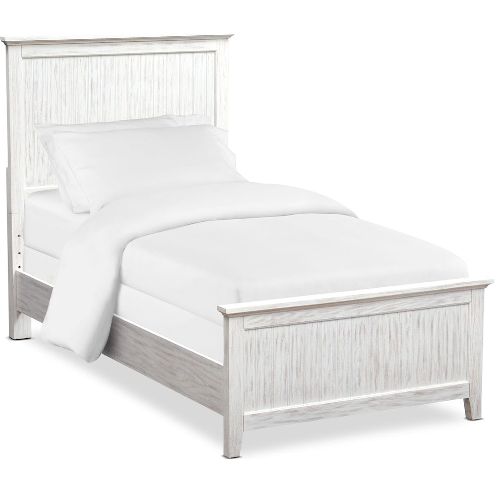 sidney white twin bed   