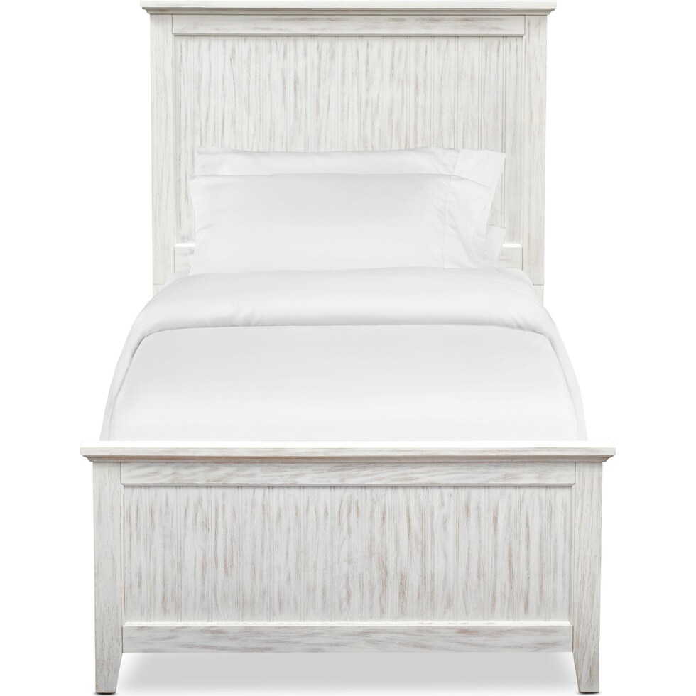 sidney white twin bed   