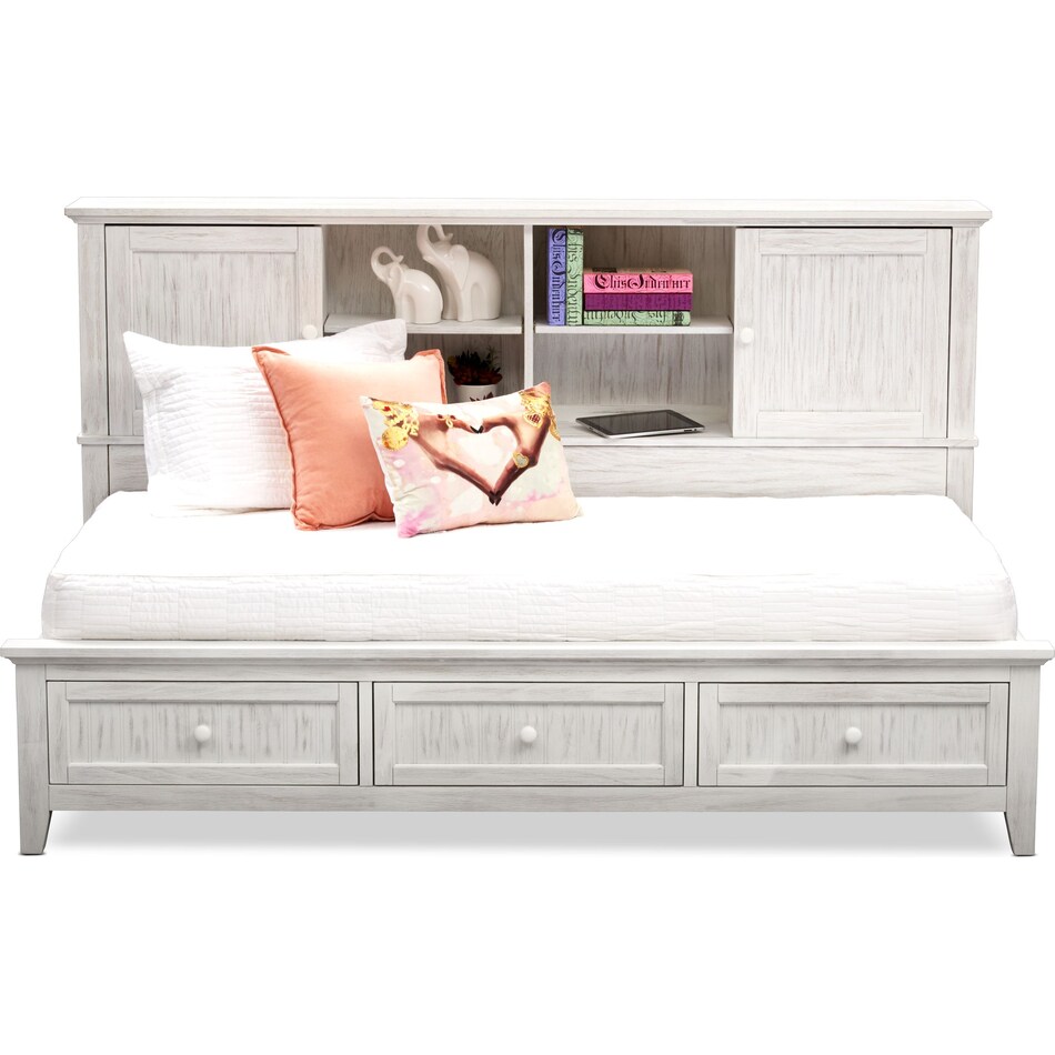 sidney white twin lounge bed   