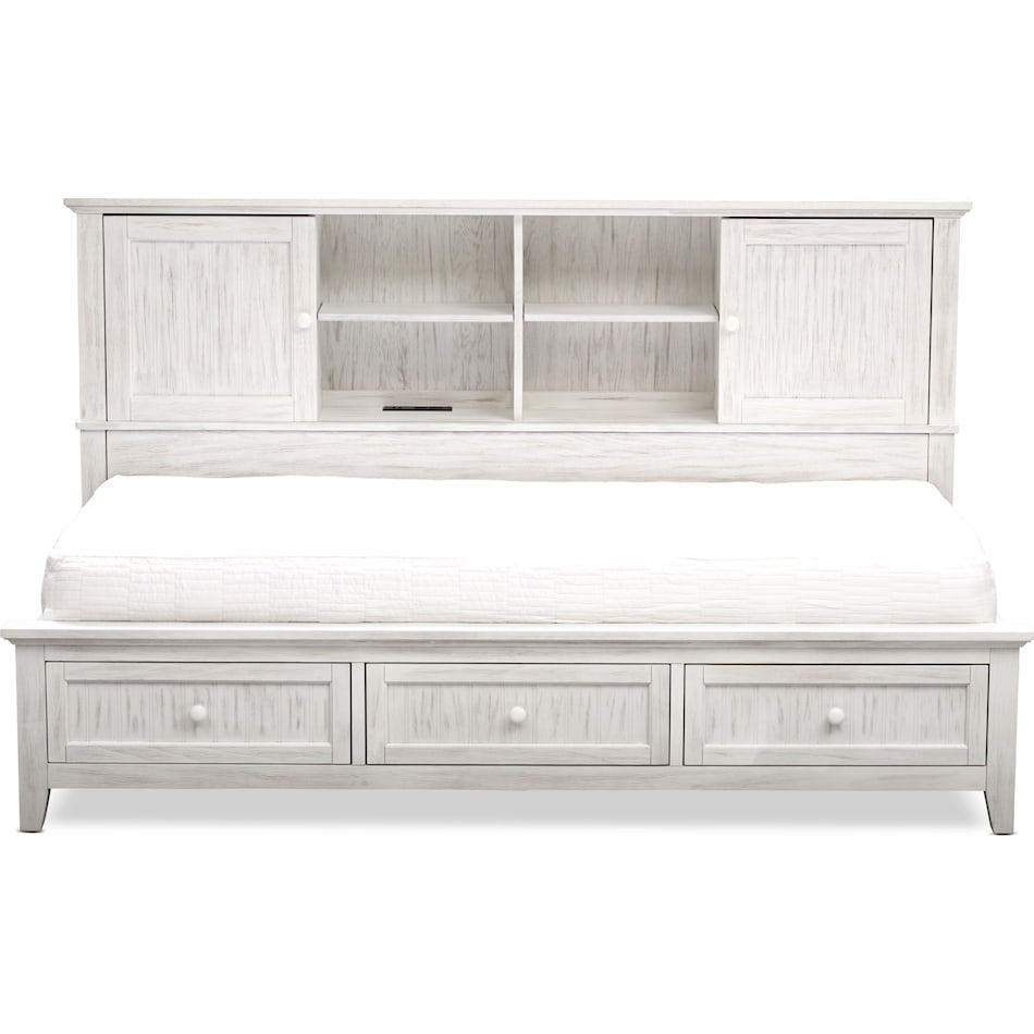 sidney white twin lounge bed   