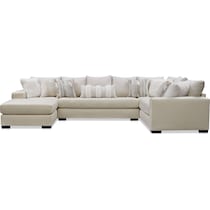 siena white  pc sectional   