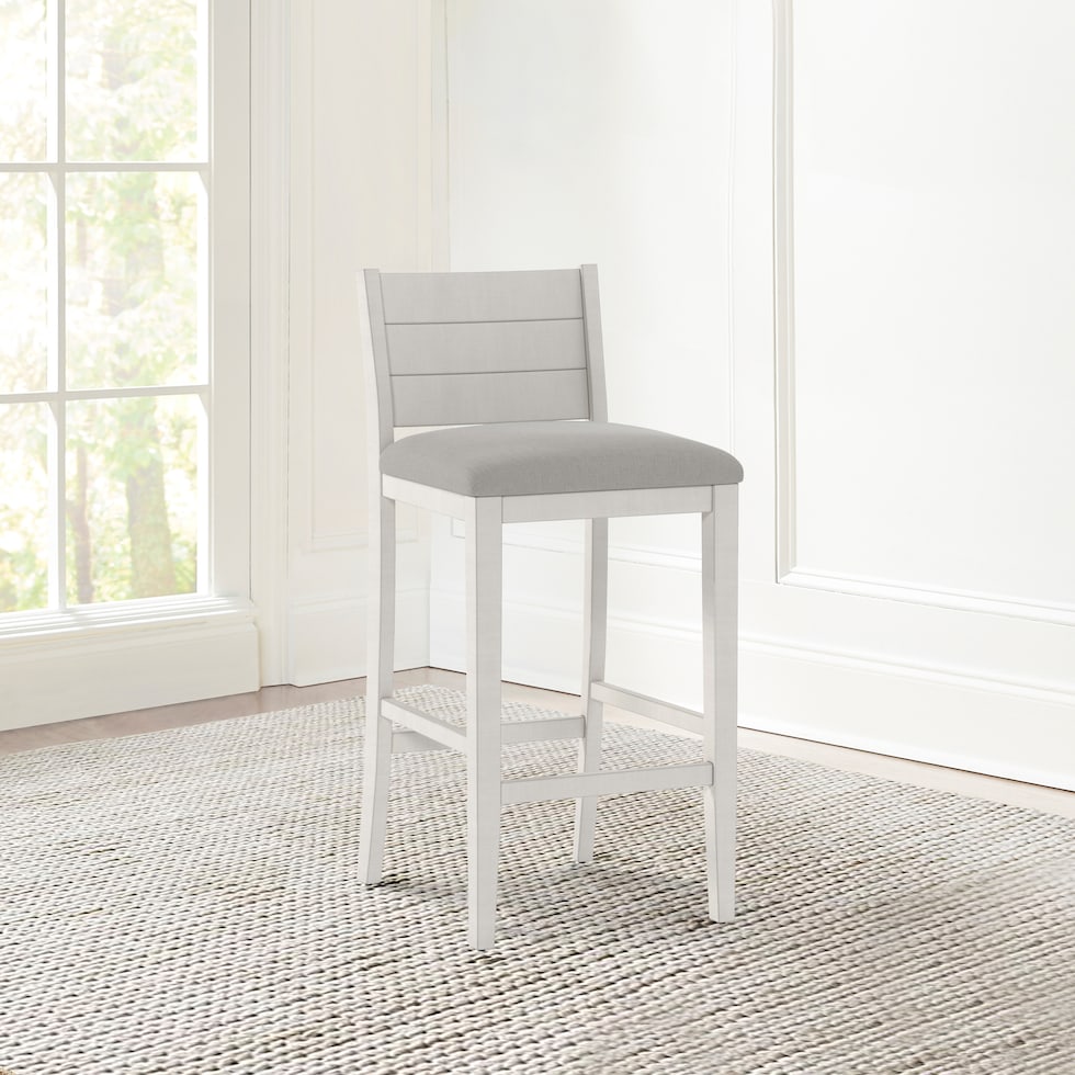 siena white bar stool   