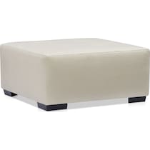 siena white ottoman   