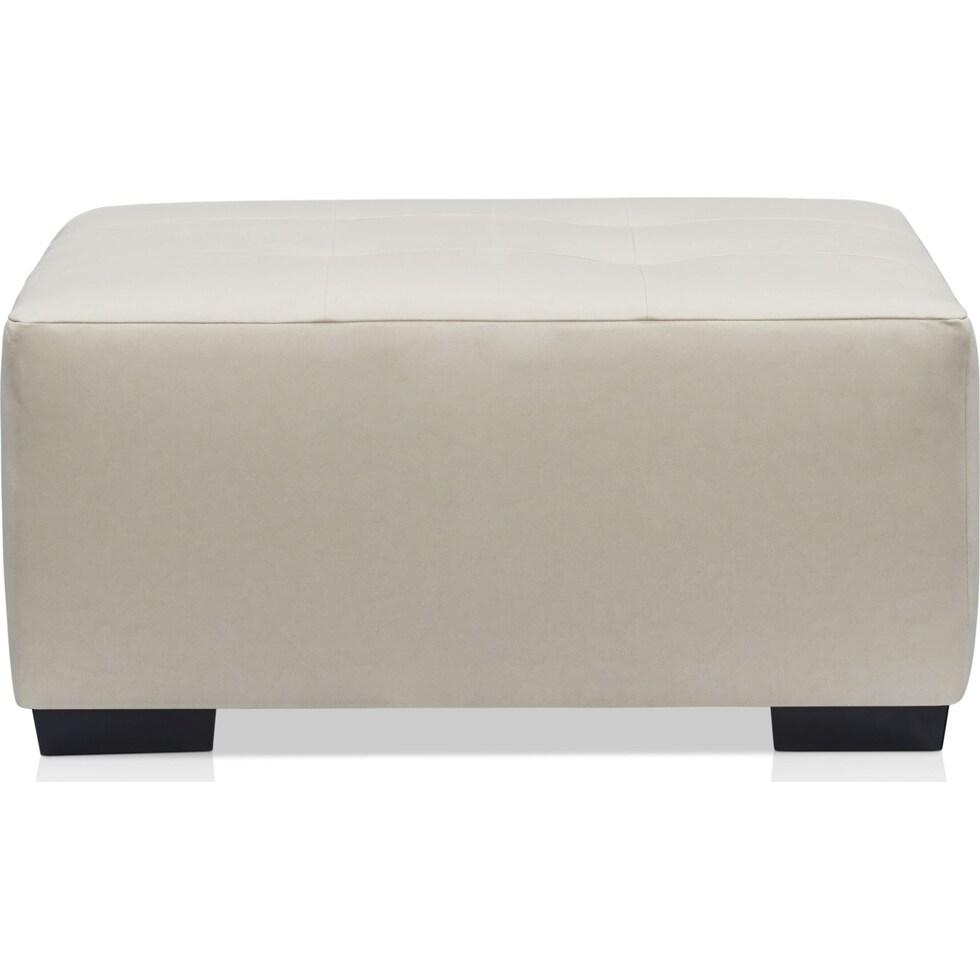 siena white ottoman   