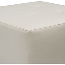 siena white ottoman   