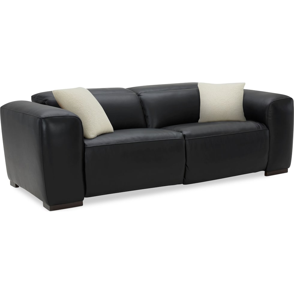 sierra black  pc power reclining sofa   