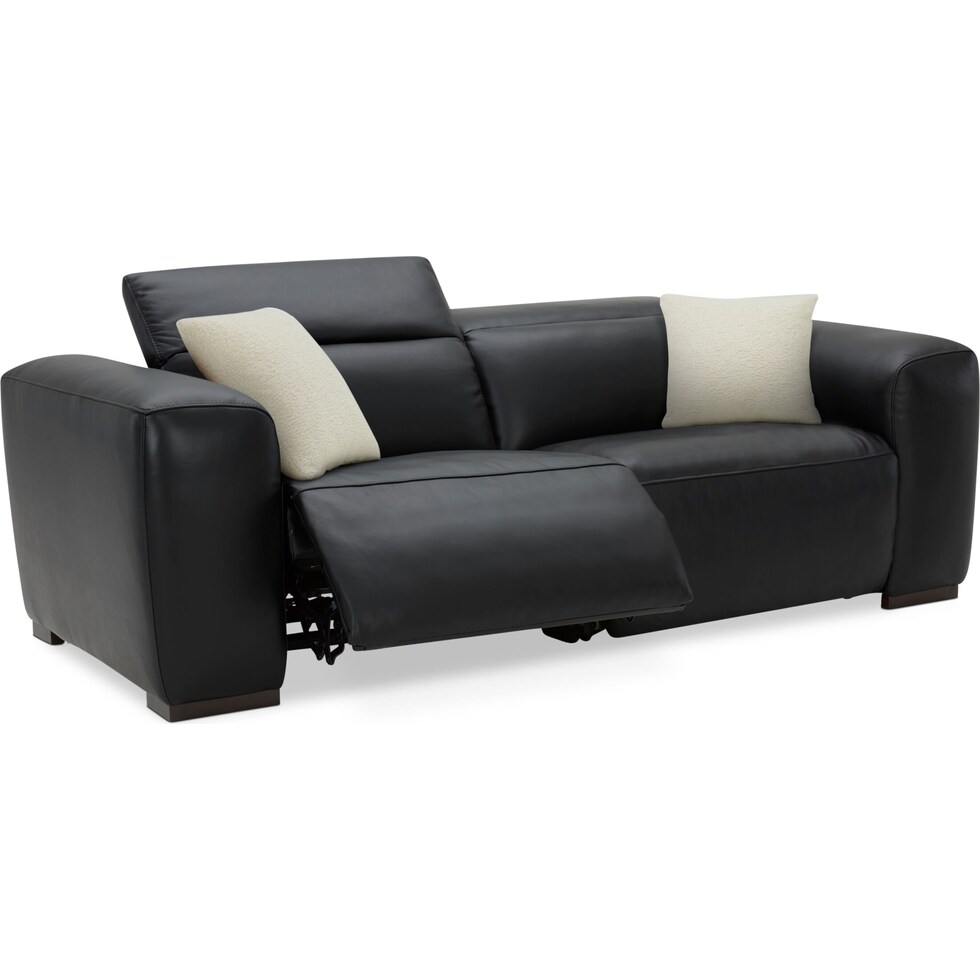 sierra black  pc power reclining sofa   