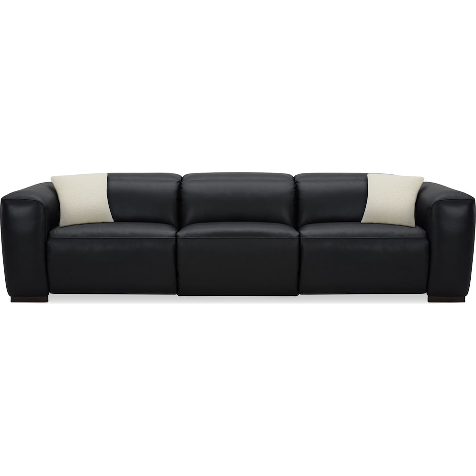 sierra black  pc power reclining sofa   