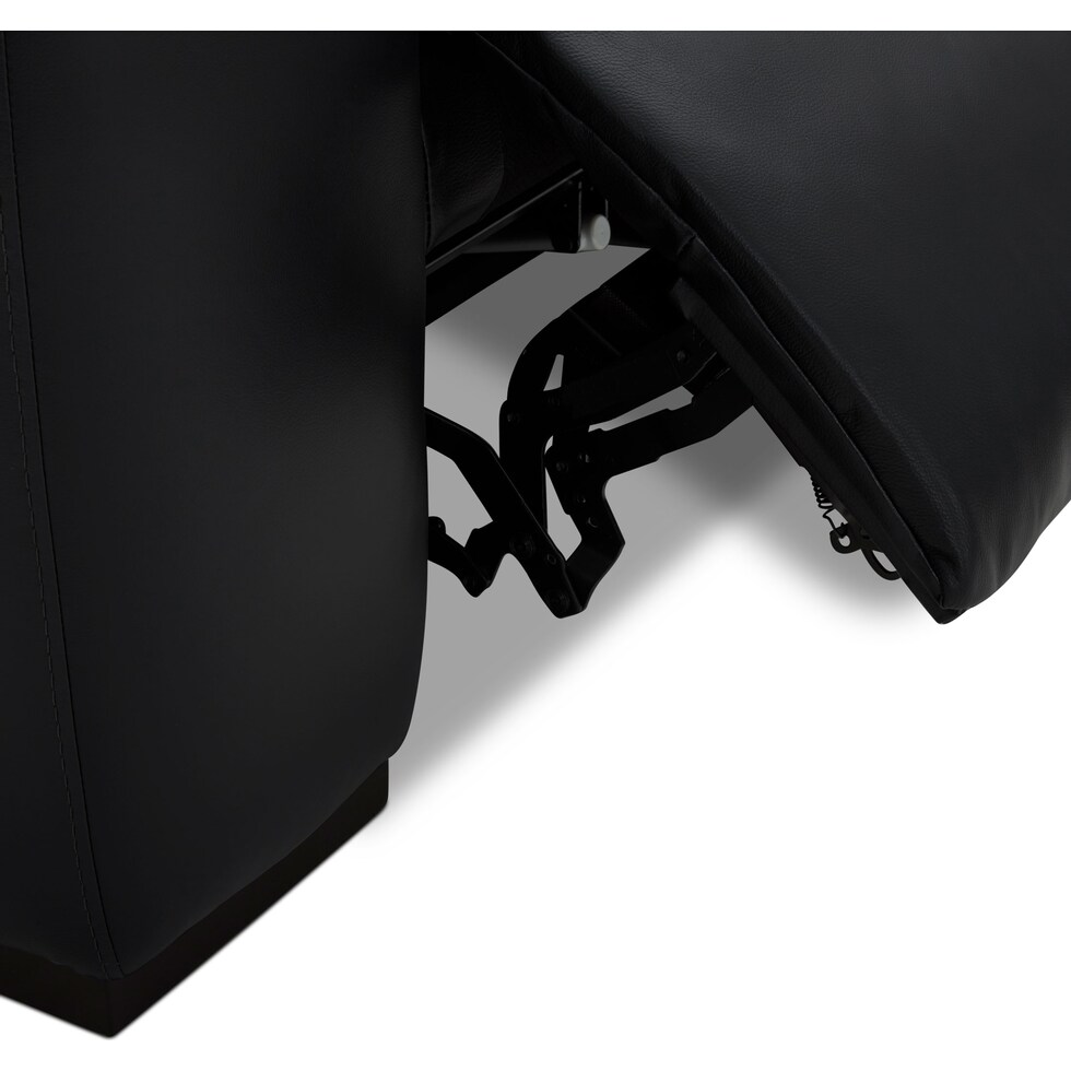 sierra black  pc power reclining sectional   