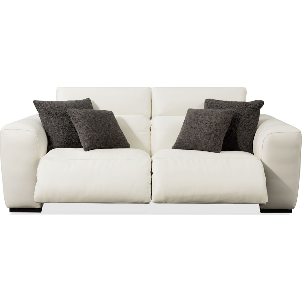 sierra white  pc power reclining sofa   