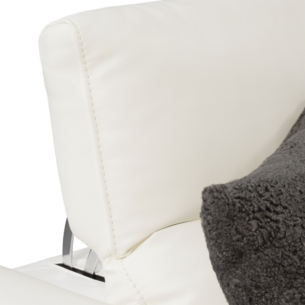 sierra white  pc power reclining sofa   