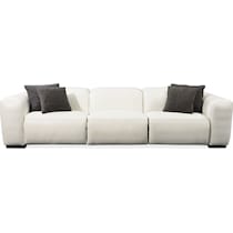 sierra white  pc power reclining sofa   