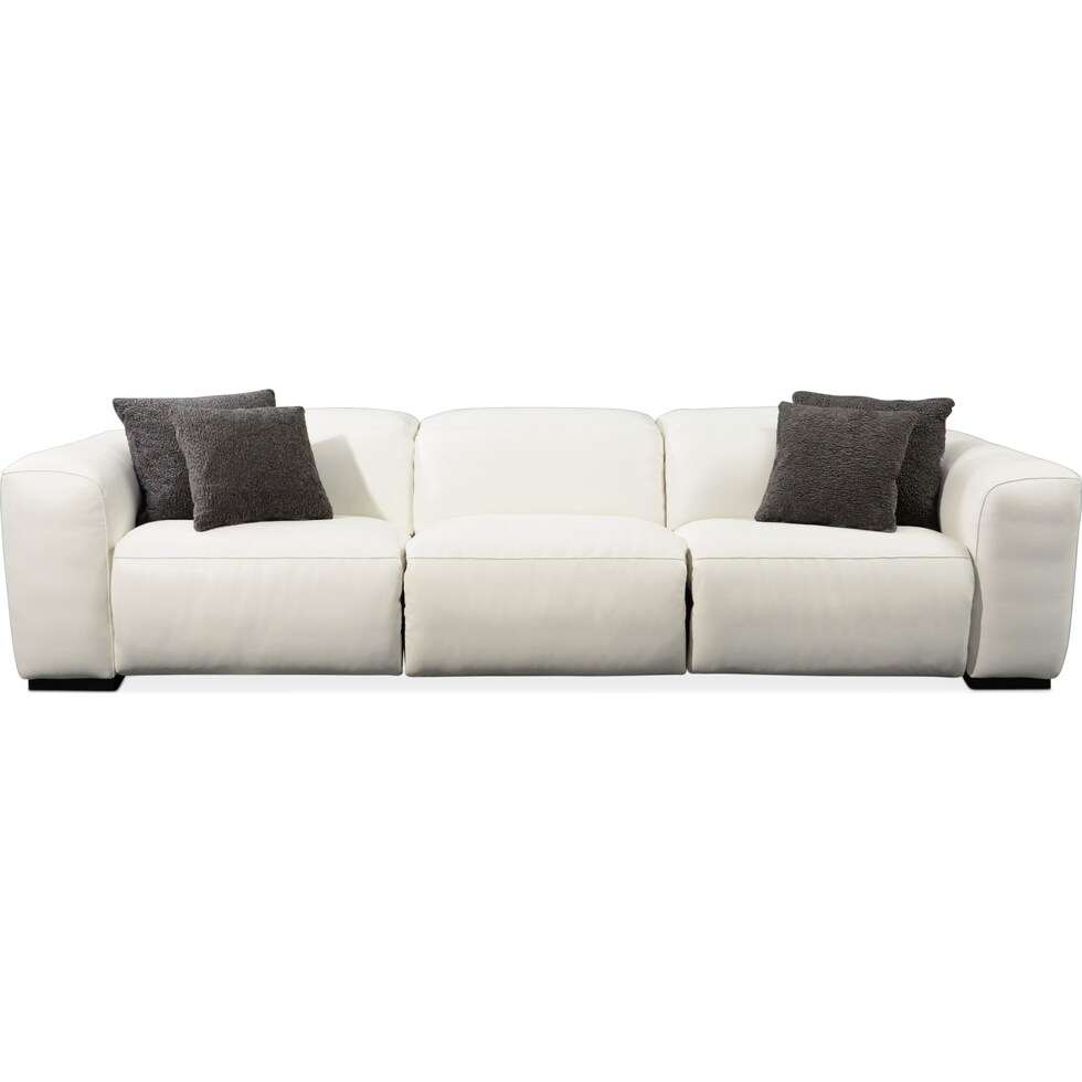 sierra white  pc power reclining sofa   