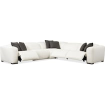 sierra white  pc power reclining sectional   