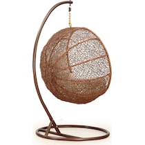 siesta brown cream outdoor chair   